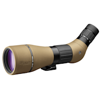 SIG Sauer OSCAR spotting scope, tan angled body, 27–55x zoom, 80mm objective