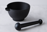 Large Cast Iron Mortar and Pestle 
