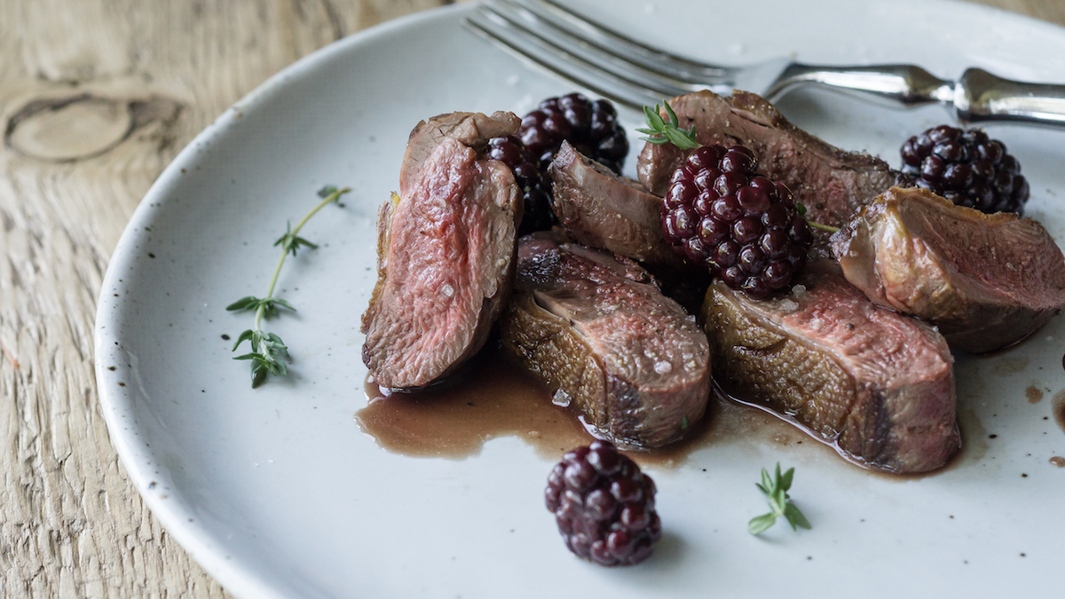 Duck with Blackberry Sauce image