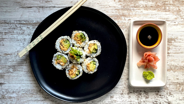 Spicy Walleye California Rolls