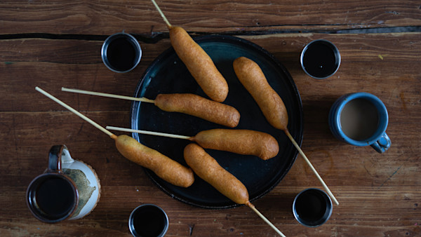 Venison Pancake on a Stick