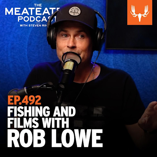 EP.492 FISHING AND FILMS WITH ROB LOWE; man wearing headset speaking into microphone