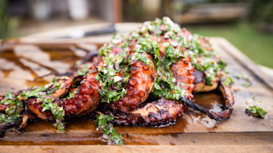 Grilled Octopus with Chimichurri