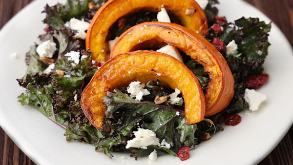 Roasted Pumpkin and Kale Salad