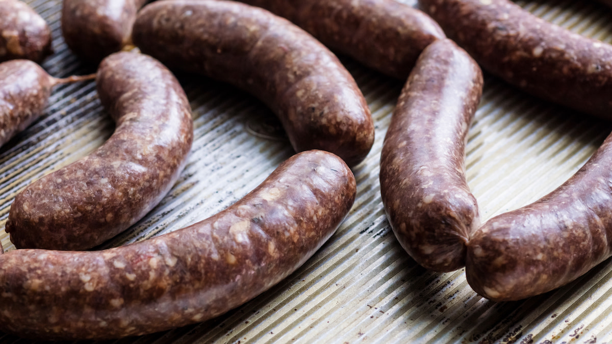 Hot Italian Venison Sausage