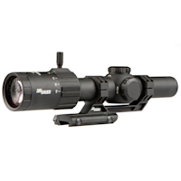 SIG Sauer Tango-MSR 1-6x24 riflescope on mount with SIG SAUER text