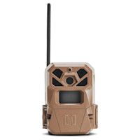 EDGE 2 cellular trail camera with antenna, front lens, and motion sensor