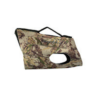 Camouflage dog vest with top carry handle and side leg opening
