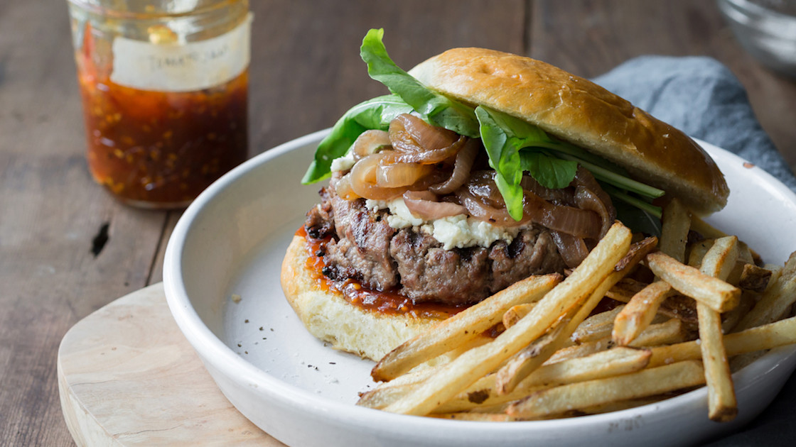 Burger with Tomato Jam Wild + Whole