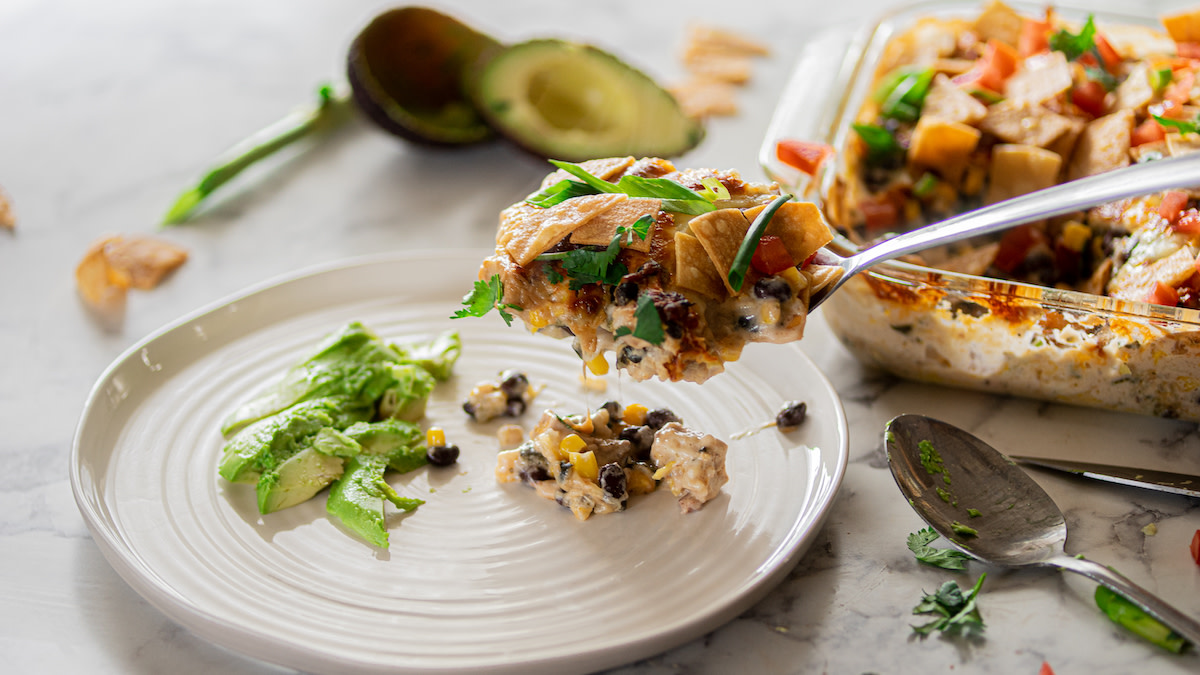 Turkey Queso Casserole