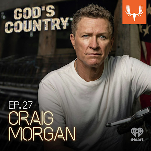 GOD'S COUNTRY EP.27 CRAIG MORGAN — man in white shirt with serious expression, flag behind
