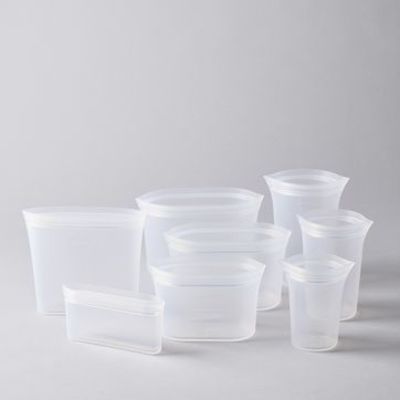Zip Top Reusable Silicone Store & Serve Sets