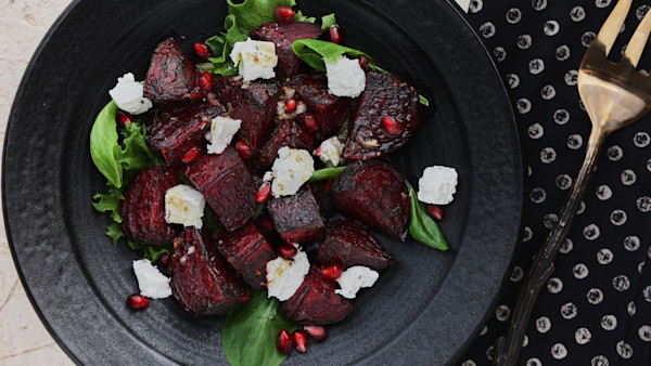 Roasted Beet Salad with Orange Dressing