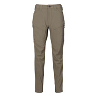 Women's 308 Lined pant, taupe softshell with cargo pockets and articulated knees