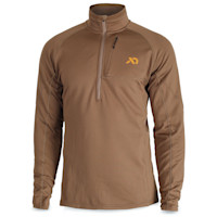 First Lite men's Klamath quarter-zip, brown