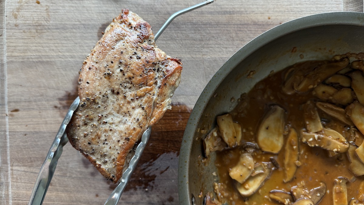 Turkey with Chasseur