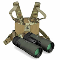 Vortex Diamondback binoculars with FHFGEAR camo chest harness