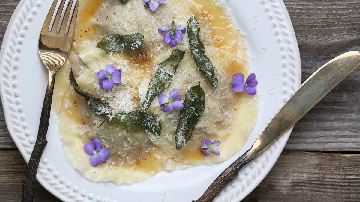 Venison and Morel Ravioli