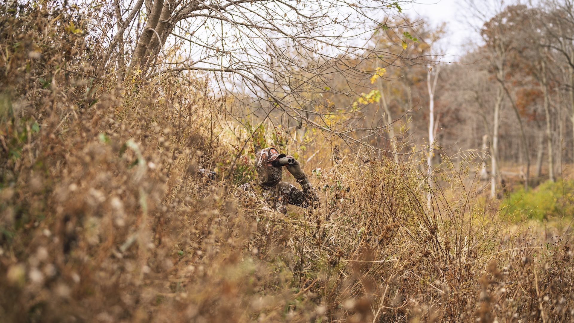 hunting from a ground blind