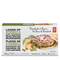 SALMON ATLANTIC BURGER 4x5oz FROZEN - Seafood Online Canada