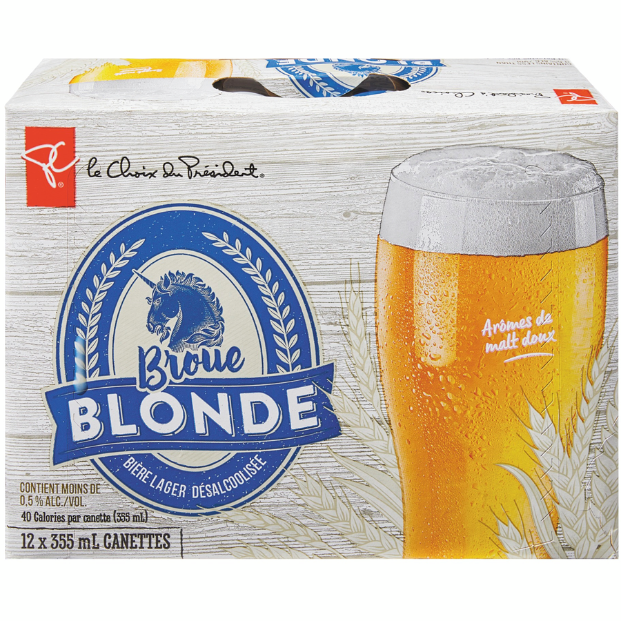 Perfect for those who want to enjoy a beer with less than 0.5% ALC, try Blonde Brew Dealcoholized Lager Beer 12 Cans. It boasts a sweet malt flavour and 40 calories per can.

Product Number: 20121729_C12