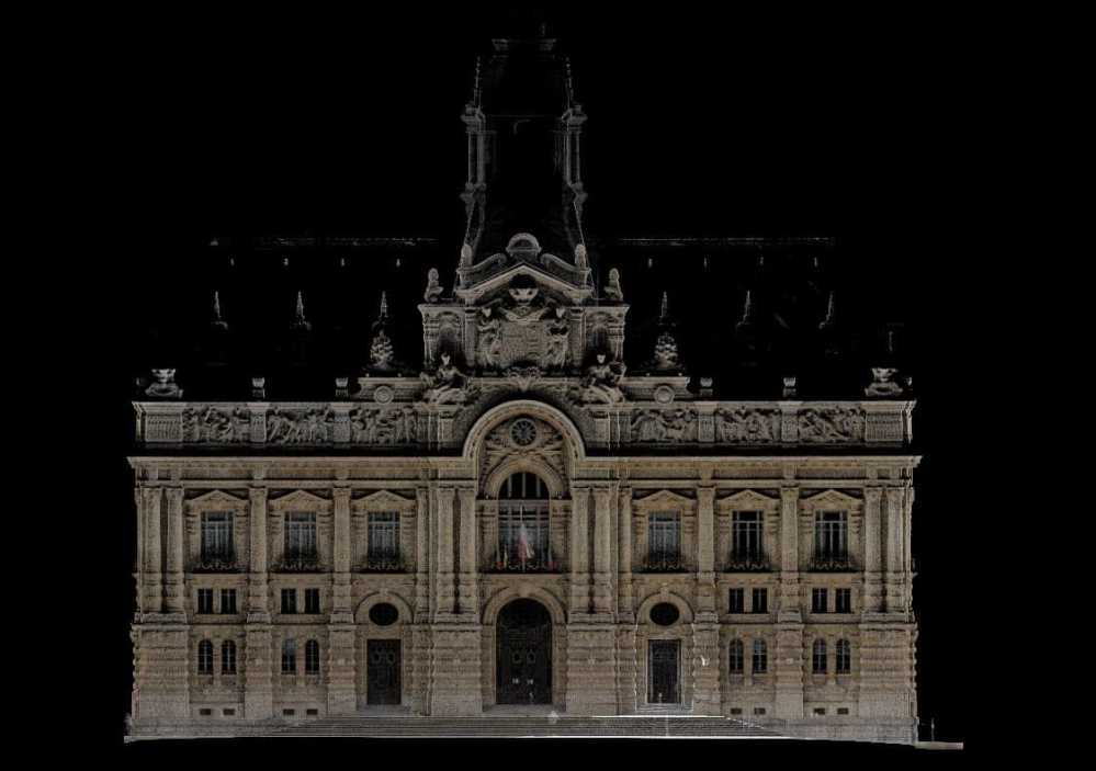Présentation d'une vue du nuage de points de Hôtel de Ville de Roubaix