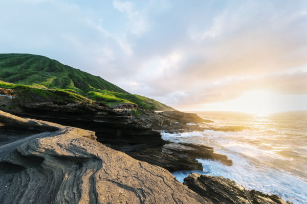 Landscape: USA, Hawaii, Oahu, Lanai, Pacific Ocean, Coco Crater at sunrise - 09043374 ID: 1674420