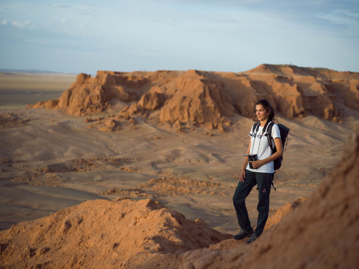 Swarovski Optik Surprises along the Silk Road Nature Outdoor landscape woman 