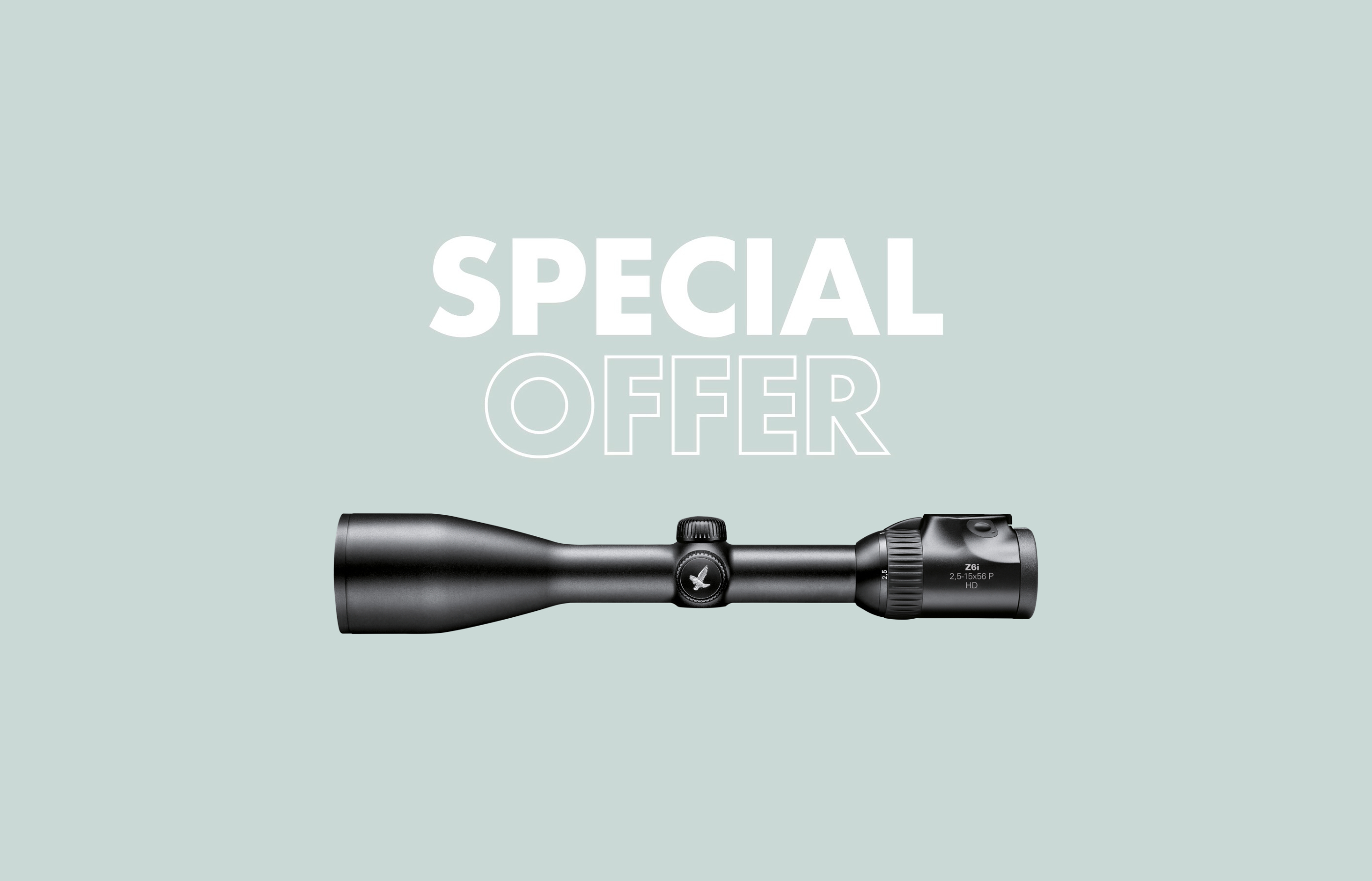 SWAROVSKI OPTIK rifle scope promotion Z6i. Buy a new Z6i riflescope at a local retailer until September 30 and choose a matching accessory for free.