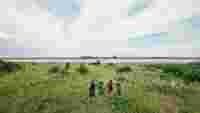 People standing in the field with SWAROVSKI OPTIK binoculars at Neusiedlersee 