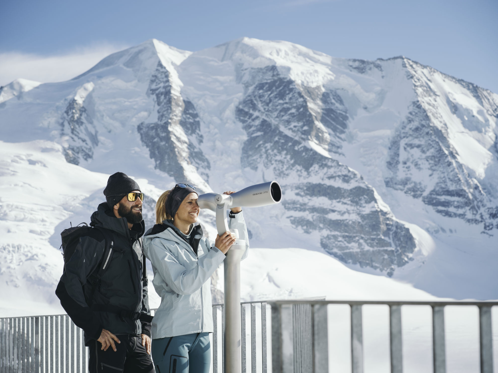 The ST Vista outdoor spotting scope provides breathtaking viewpoints in Diavolezza, Switzerland.