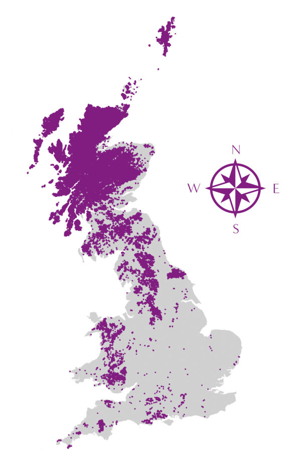 !!! Closer 2022 Hunting: map Heather-coverage-UK