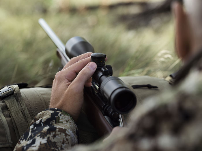 Hunter adjusts his Ballistic turret on the Z5 