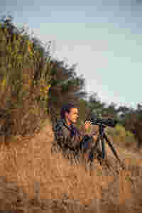 Huntress, using the STR 80 spotting scope.