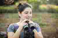 Ana Paula Oxom birding in Guatemala.