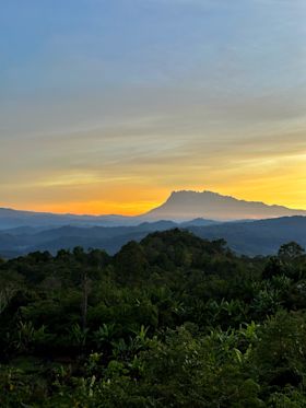 !!!Sunrise over the silhouette of Mt Kinabalu - Surya Ramachandran 