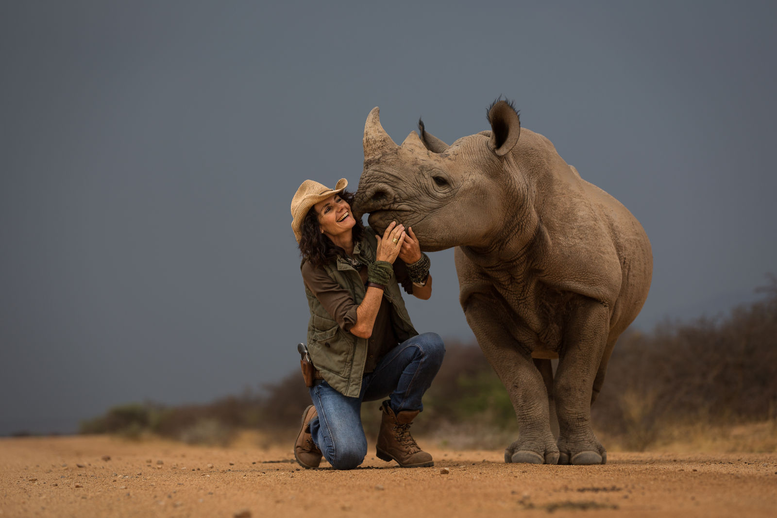 Annette and rhino