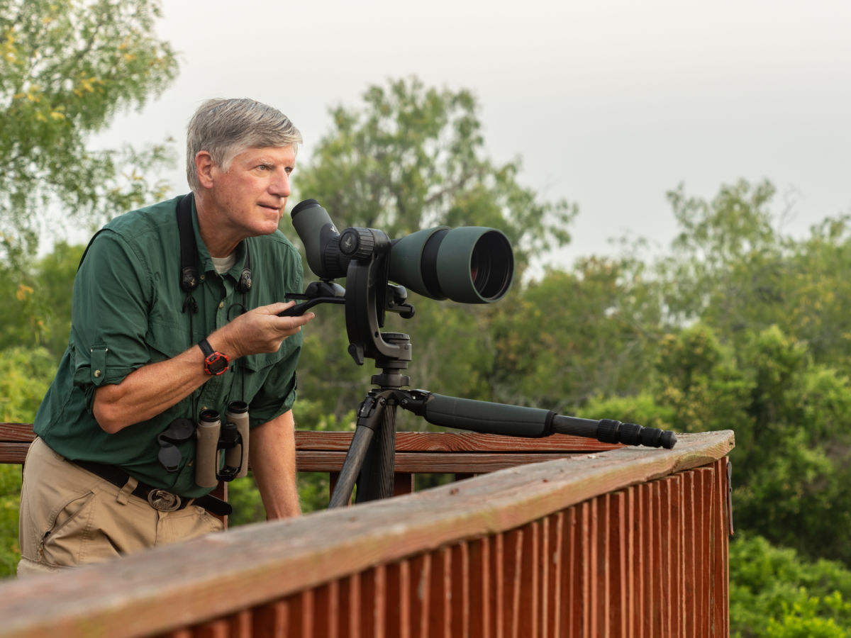 The 115-mm objective module in Texas 1/3 – birding at Hazel Bazemore Park B/ - Clay Taylor ATX 115-mm