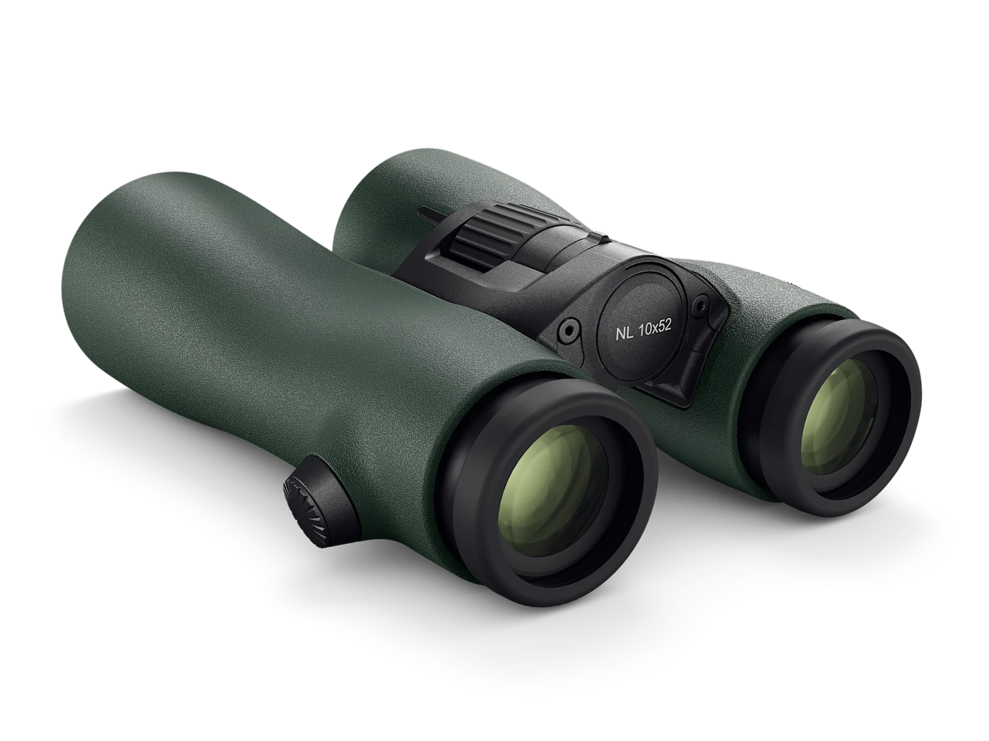 Swarovski NL Pure 14x52 Green binocular laid on its side
