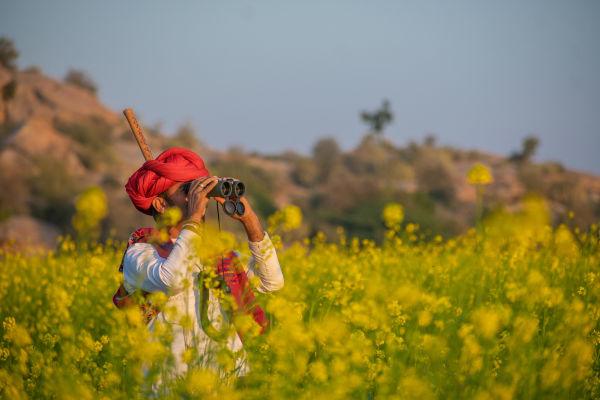 !!!Getting back into the outdoors - Man in nature looking through binoulars India, by The SUJÁN Life 