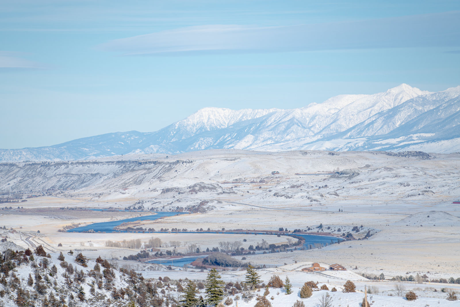 Landscape winter Greater Yellowstone Ecosystem by Charles Post