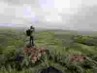 Scanning the landscape using with my SWAROVSKI OPTIK binoculars 