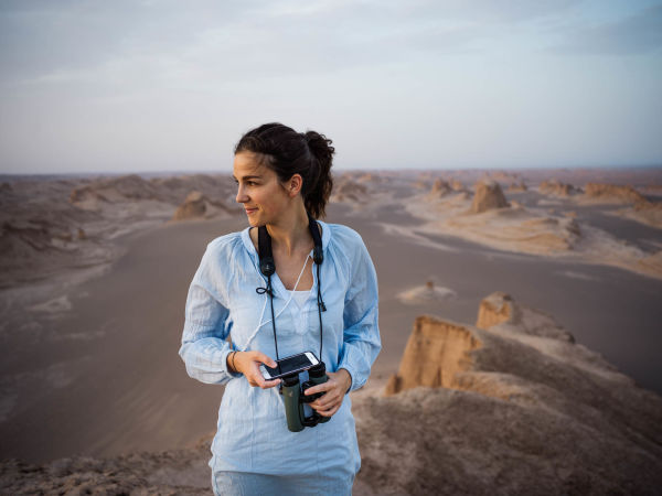 Swarovski Optik Surprises along the Silk Road Nature Outdoor woman portrait
