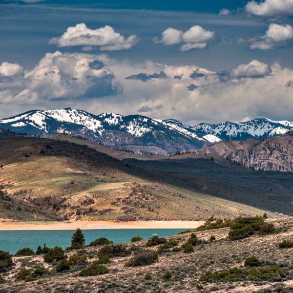 Southwest Colorado, landscape, blue, USA, united states, clouds, water