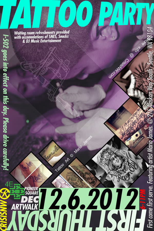 Tattoo Party Flyer