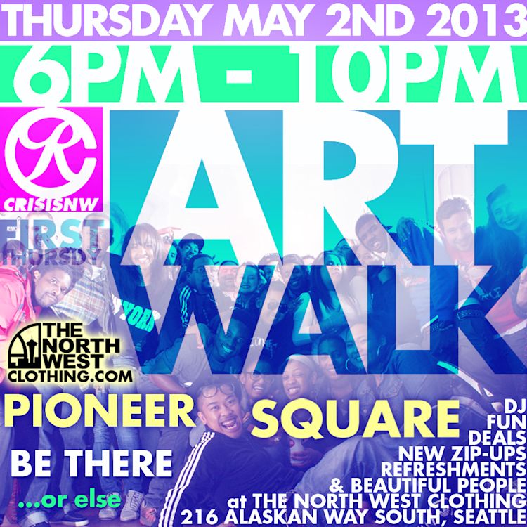 Pioneer Square Art Walk flyer — May 2013