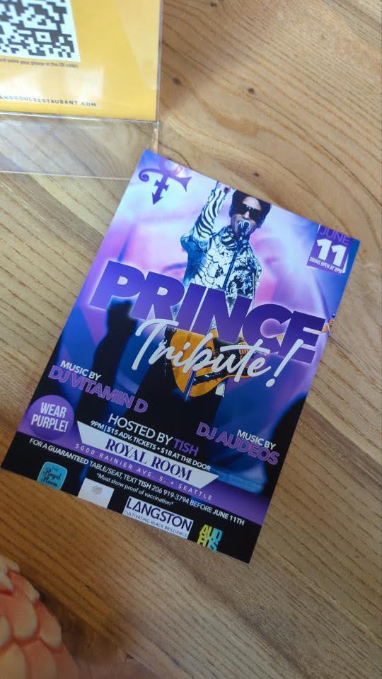 Prince Tribute Show Flyer