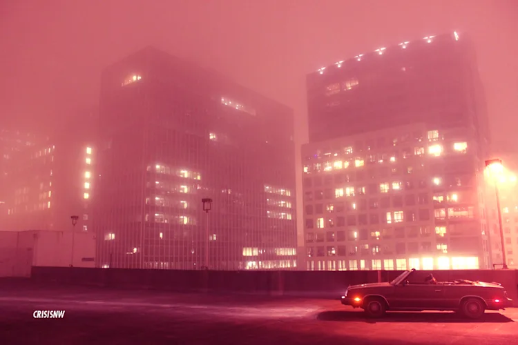 vintage-convertible-foggy-downtown-seattle-rooftop