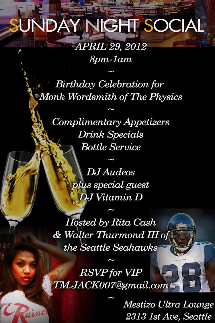 Sunday Night Social Flyer