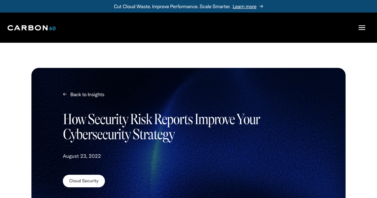 Can Risk Report How Security Risk Reports Improve Your Cybersecurity Strategy | Carbon60